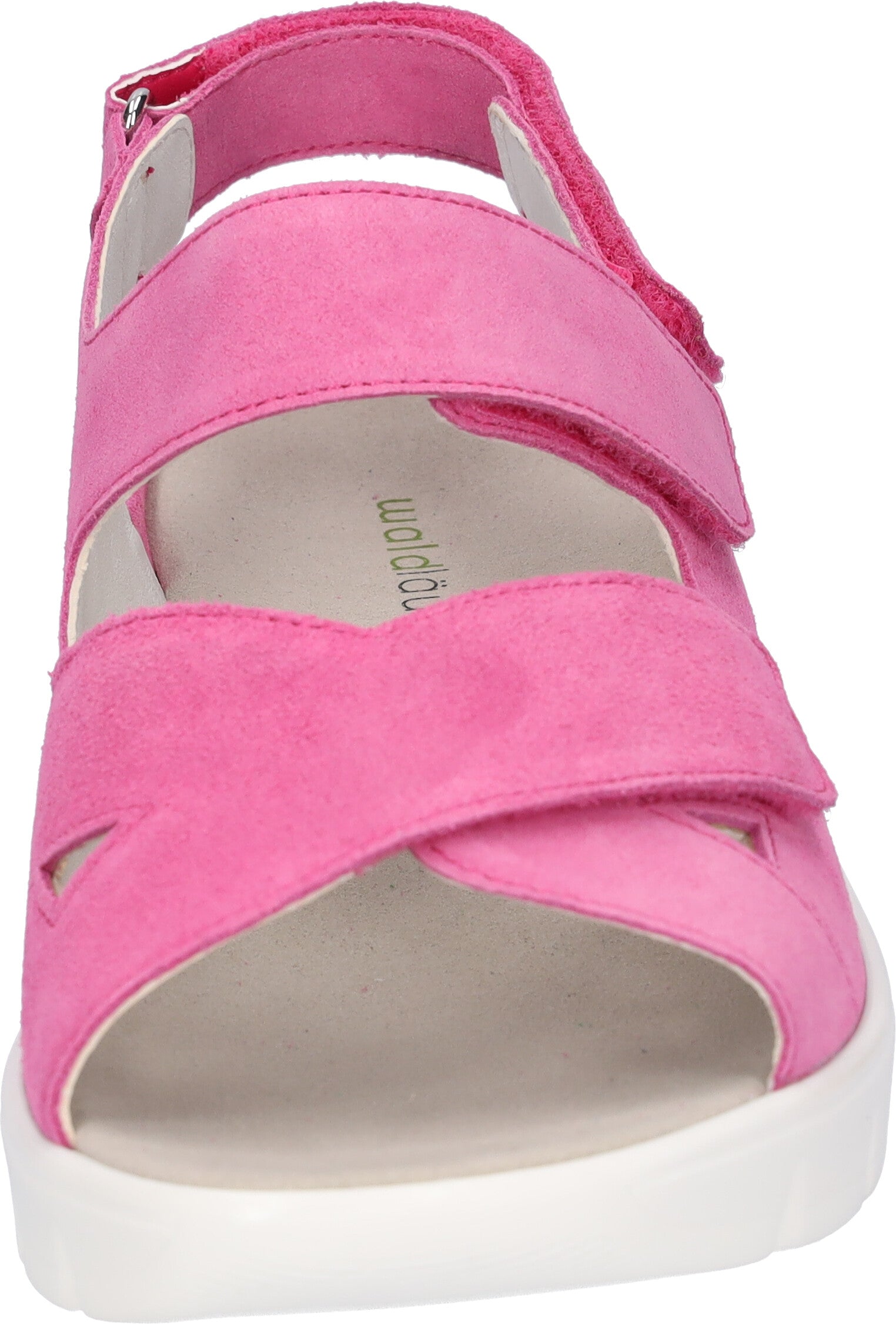 Waldlaufer 658001 195 233 K-Adea Ladies Orchid Pink Suede Arch Support Touch Fastening Sandals