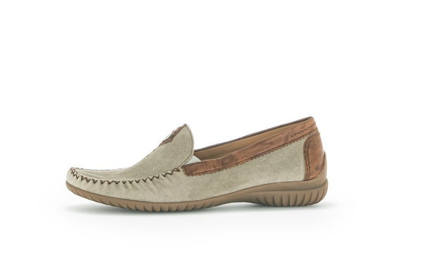 Gabor 66.090.11 California Ladies Grey Suede Slip On Shoes