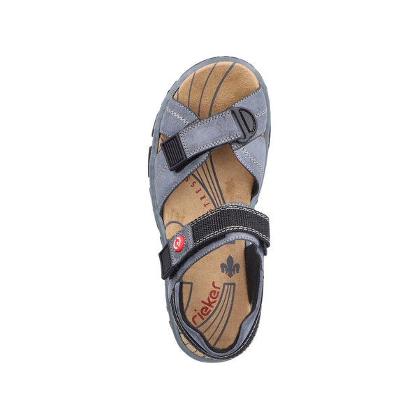 Rieker 68851-14 Ladies Blue Touch Fastening Sandals