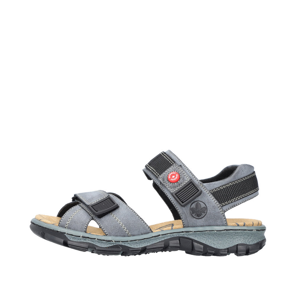 Rieker 68851-14 Ladies Blue Touch Fastening Sandals
