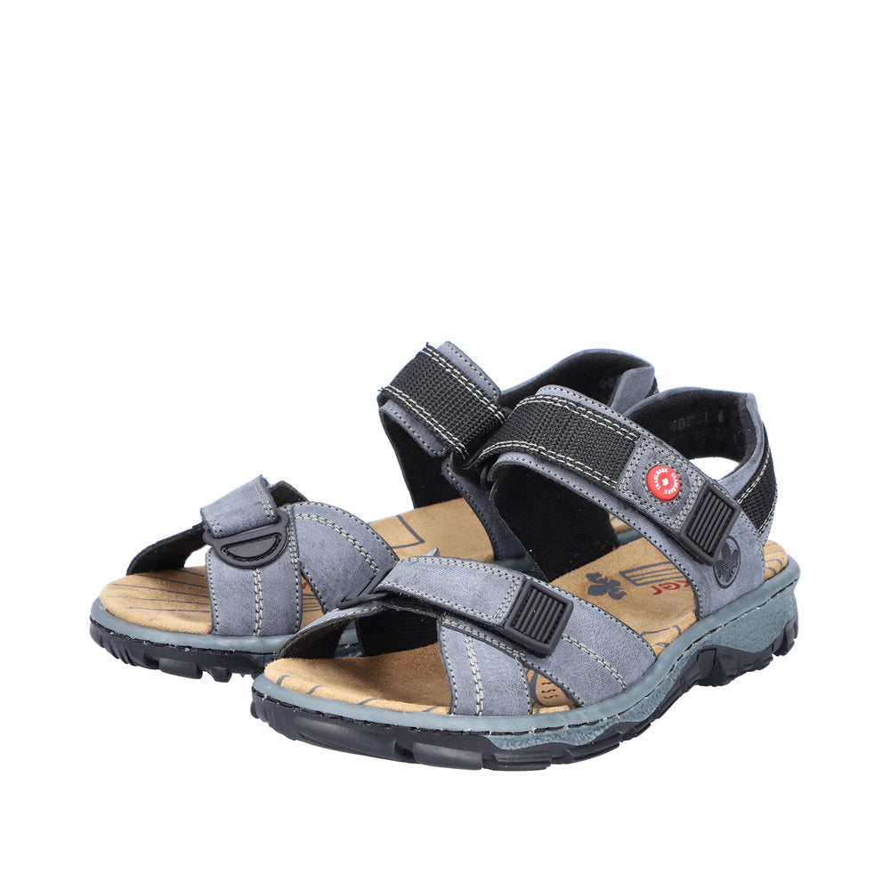 Rieker 68851-14 Ladies Blue Touch Fastening Sandals