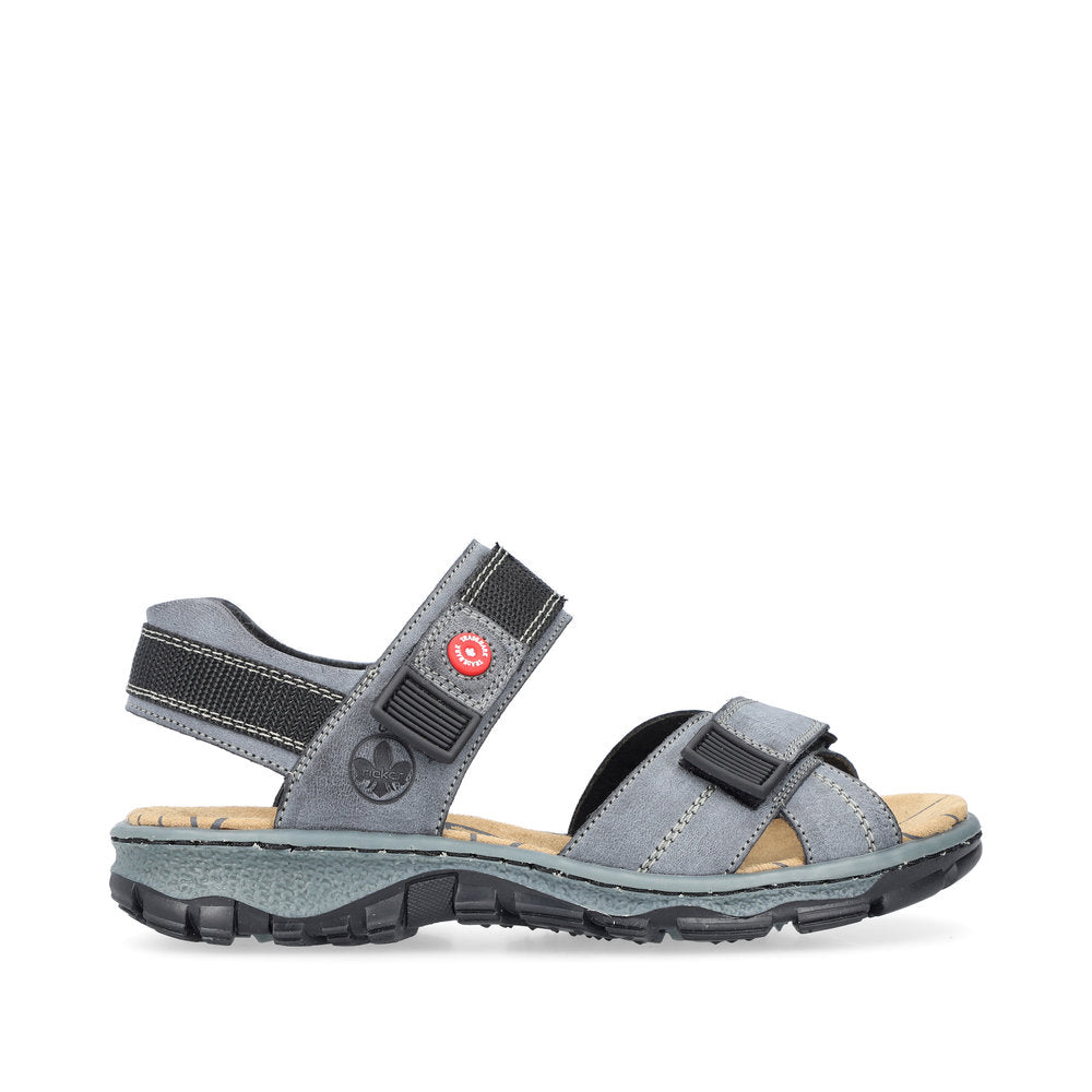 Rieker 68851-14 Ladies Blue Touch Fastening Sandals