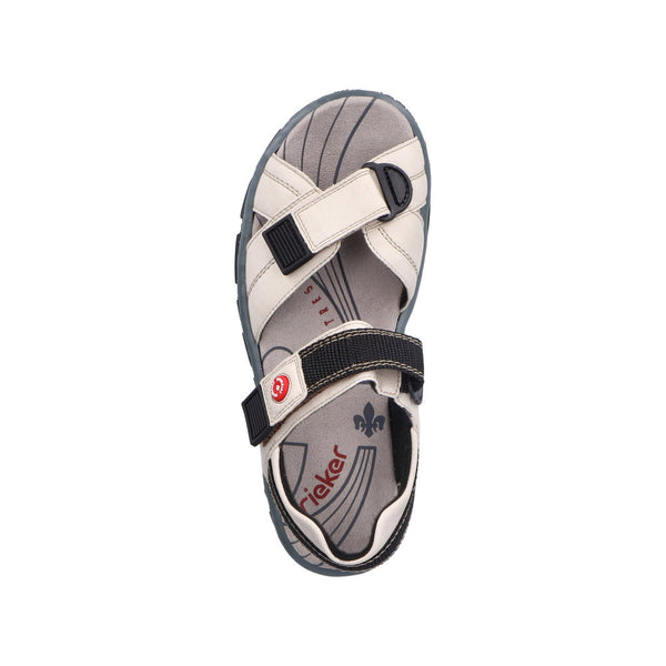 Rieker 68851-80 Ladies Ivory Touch Fastening Sandals