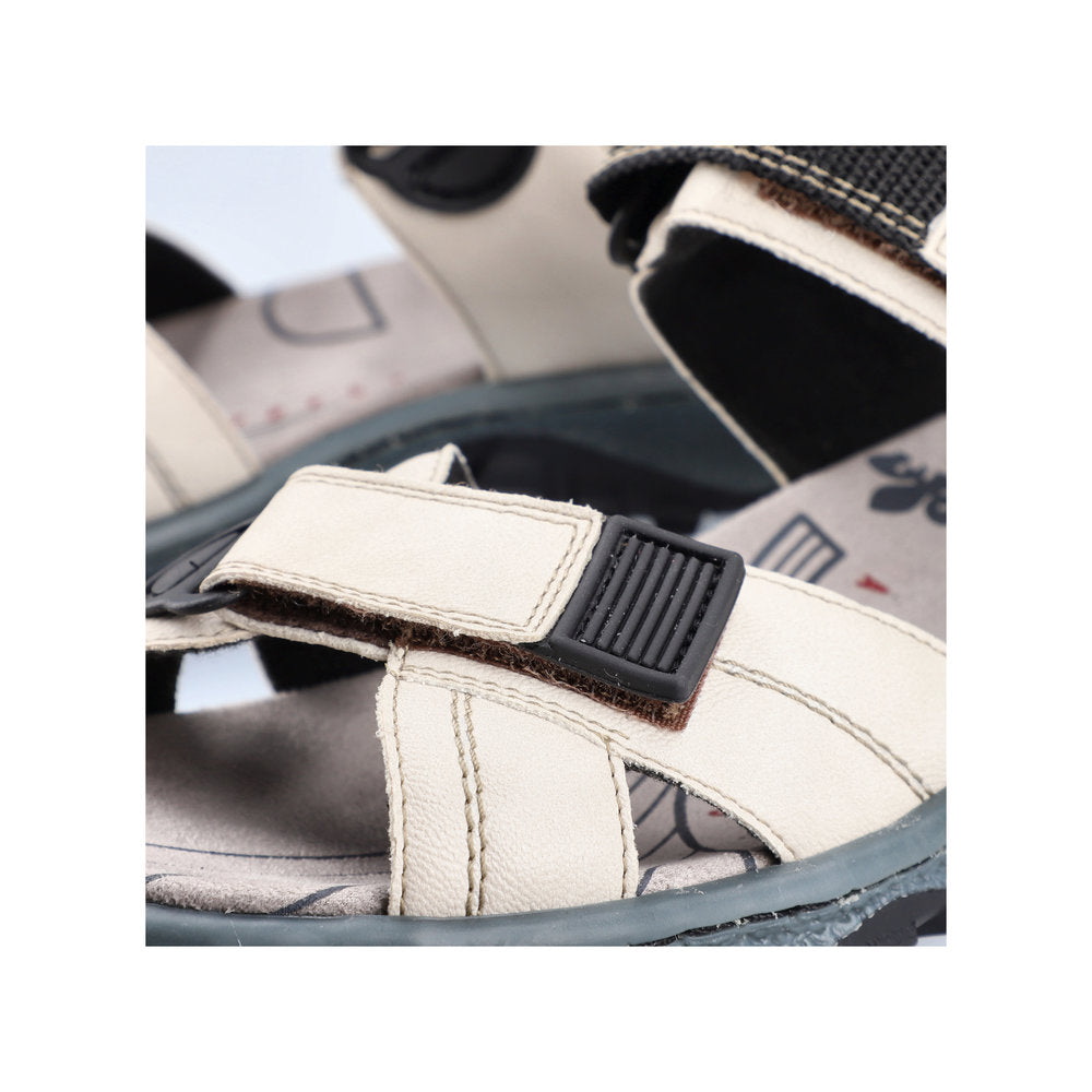 Rieker 68851-80 Ladies Ivory Touch Fastening Sandals