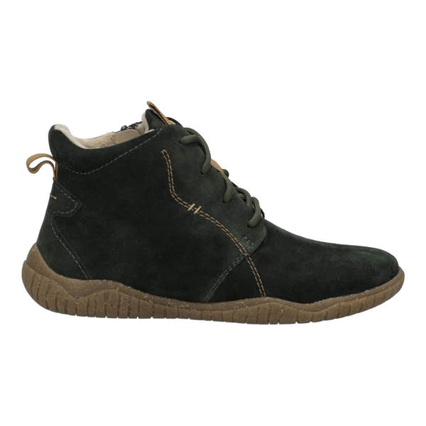 Josef Seibel Wynona 05 Ladies green Leather Lace Up Ankle Boots