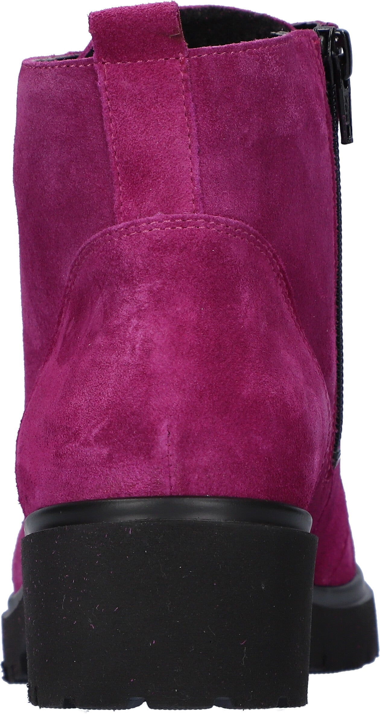 Waldlaufer 716807 195 228 H-Luise Ladies Fuchsia Suede Arch Support Zip & Lace Ankle Boots