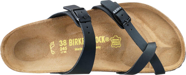 Birkenstock Mayari Ladies Black Birkoflor Arch Support Buckle Sandals