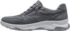 Waldlaufer 718006 404 194 H-Max Mens Crazy Horse Grey Leather Arch Support Zip & Lace Shoes
