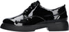 Waldlaufer 720001 155 001 H-Penny Ladies Black Patent Leather Arch Support Lace Up Shoes