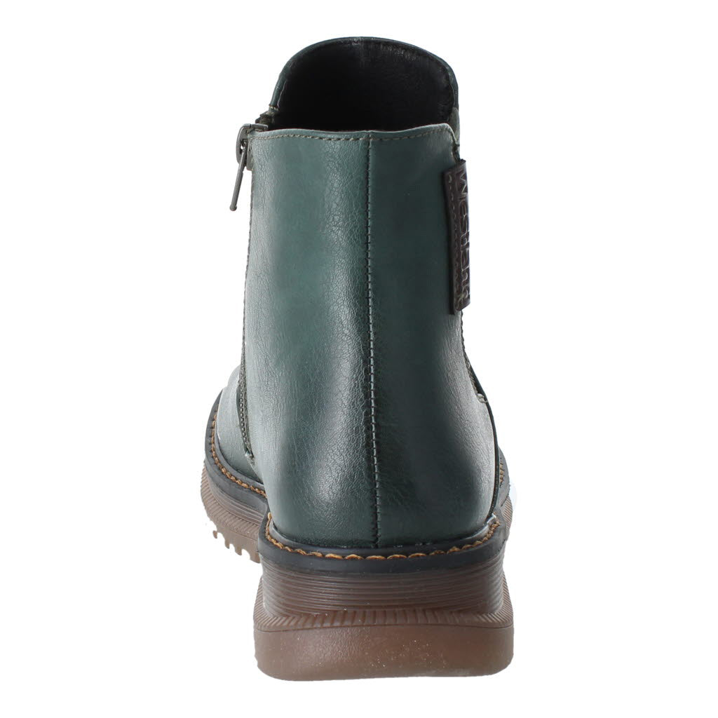 Westland 769522 Peyton 02 Ladies Green Waterproof Vegan Side Zip Ankle Boots
