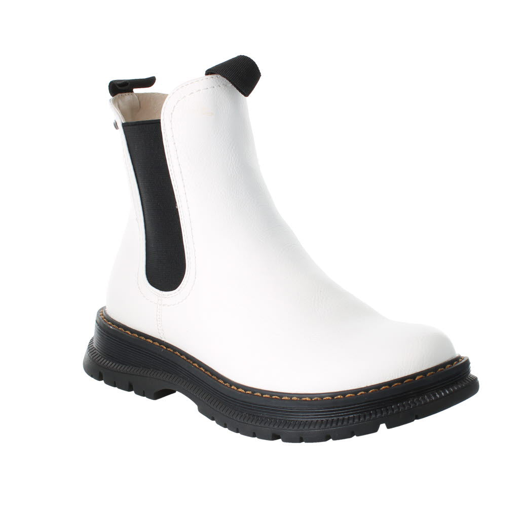 Westland 769525 Peyton 05 Ladies White Vegan Side Zip Ankle Boots