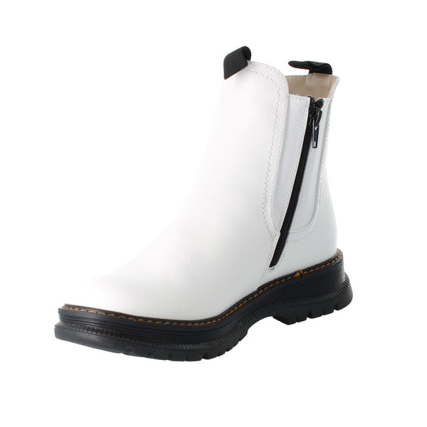 Westland 769525 Peyton 05 Ladies White Vegan Side Zip Ankle Boots