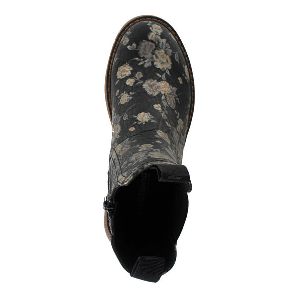 Westland 769525 Peyton 05 Ladies Black Print Vegan Side Zip Ankle Boots