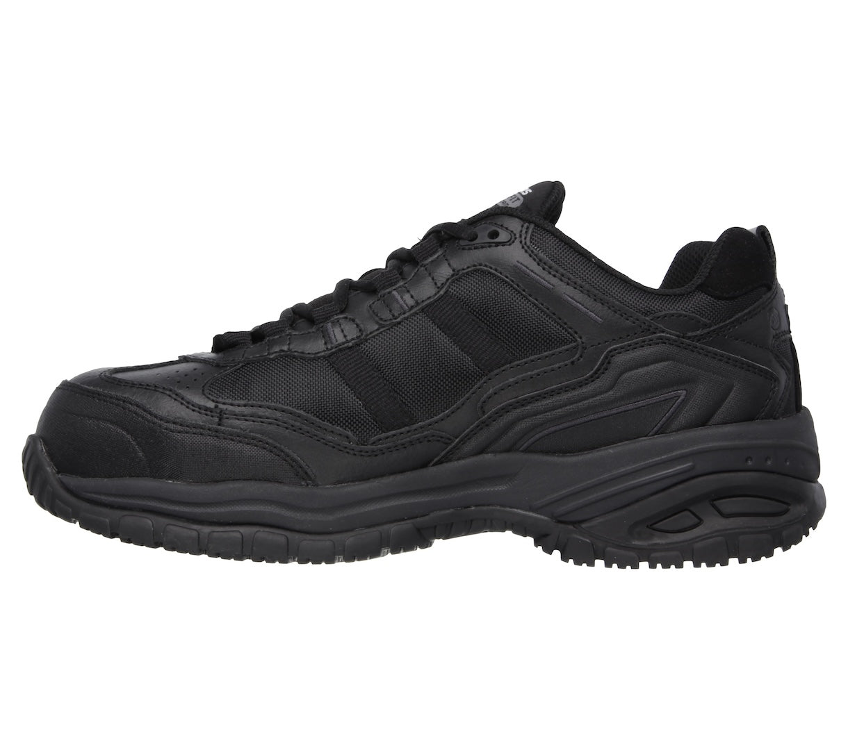 Skechers 77013EC Soft Stride - Grinnel Mens Black Leather Lace Up Shoes