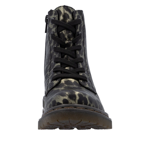 Rieker 78240-90 Ladies Multi Zip & Lace Ankle Boots