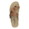 Josef Seibel Tonga 77 Ladies Camel Brown Leather Arch Support Touch Fastening Sandals