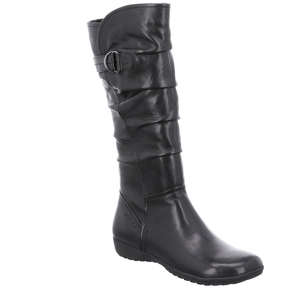 Josef Seibel 79723 Naly 23 Ladies Black Leather Side Zip Mid-Calf Boots