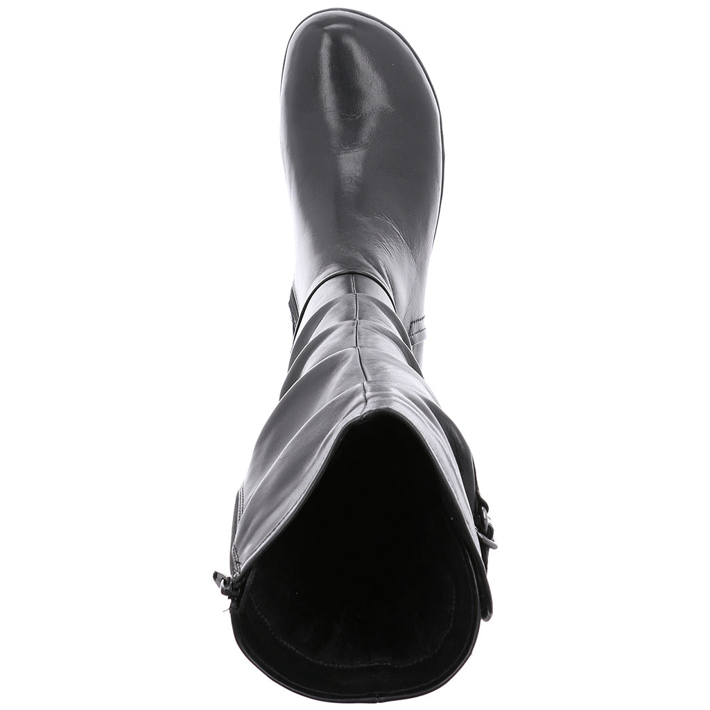 Josef Seibel 79723 Naly 23 Ladies Black Leather Side Zip Mid-Calf Boots
