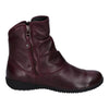 Josef Seibel 79724 Naly 24 Ladies Amarena Purple Leather Side Zip Ankle Boots