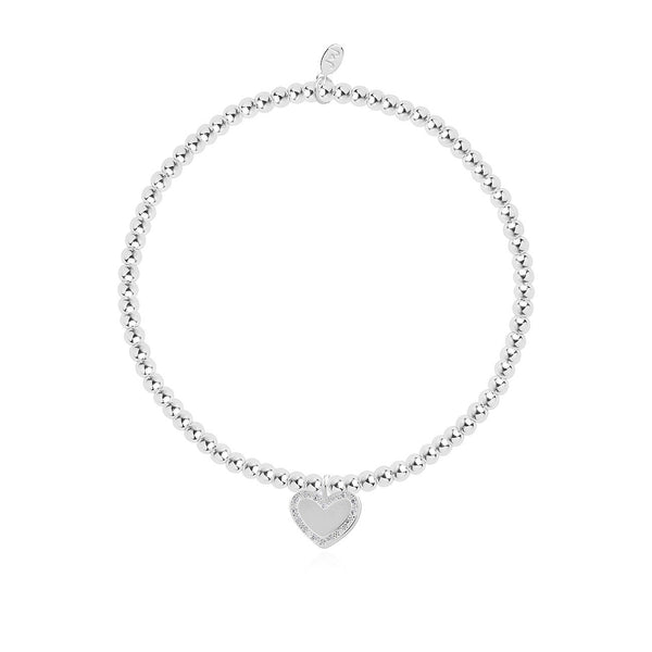 A Little Happy Mother's Day Silver Plated Bracelet - elevate your sole