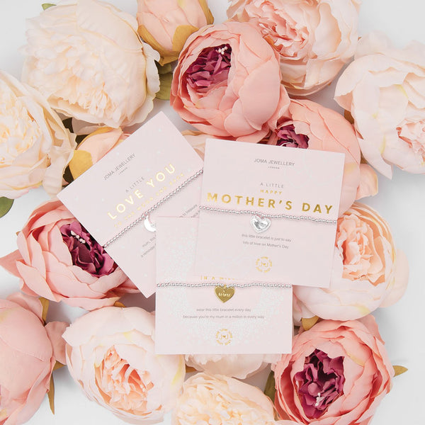 A Little Happy Mother's Day Silver Plated Bracelet - elevate your sole