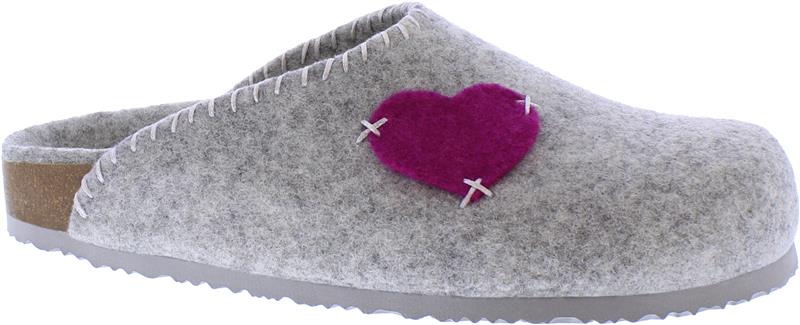 Adesso A6318 Bexly Ladies Grey Wool  Slippers