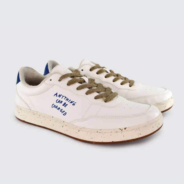 ACBC Evergreen Mens White And Honey Lace Up Trainers-elevate your sole