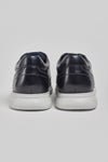 Pods Aston Mens Navy Leather Lace Up Shoes