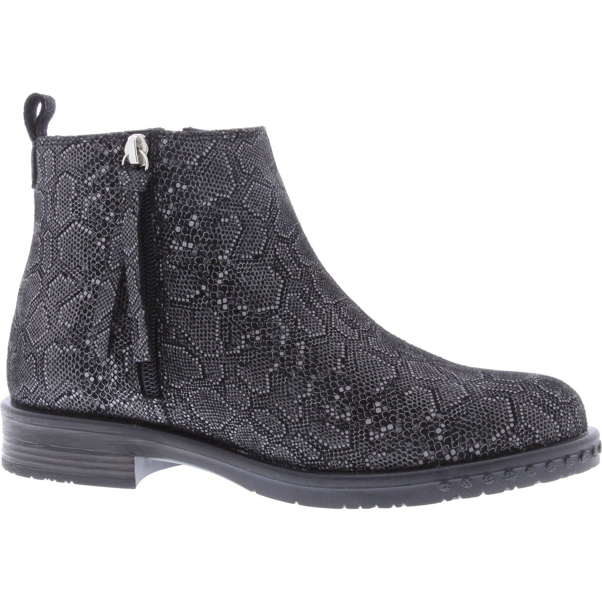 Adesso A5566 Mya Ladies Snake Print Leather Ankle Boots - elevate your sole