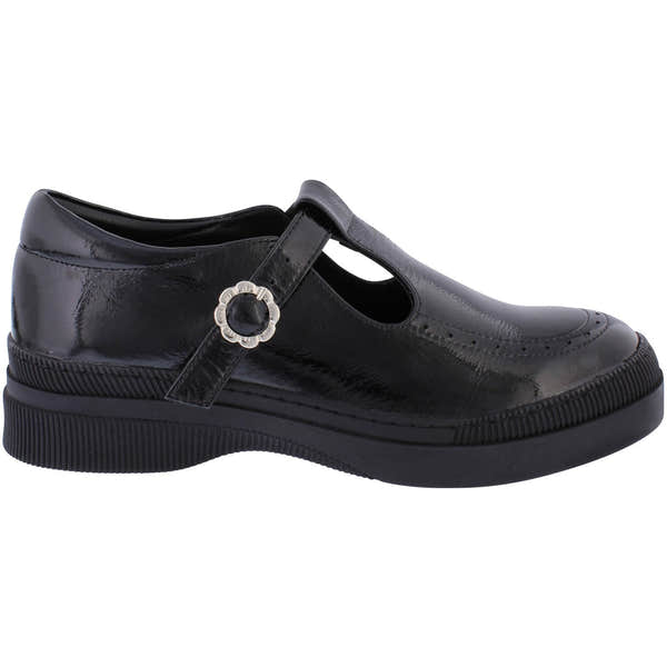 Adesso A7014 Leigh Ladies Black Patent Leather T-bar Shoes-elevate your sole
