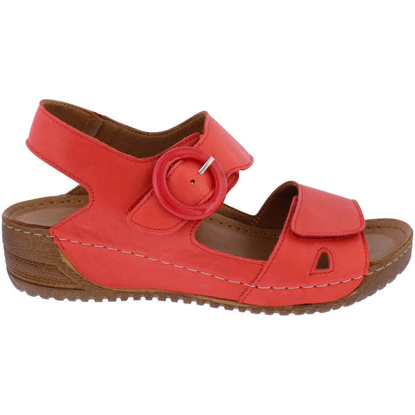 Adesso A7197 Lily Ladies Salsa Leather Touch Fastening Sandals-elevate your sole
