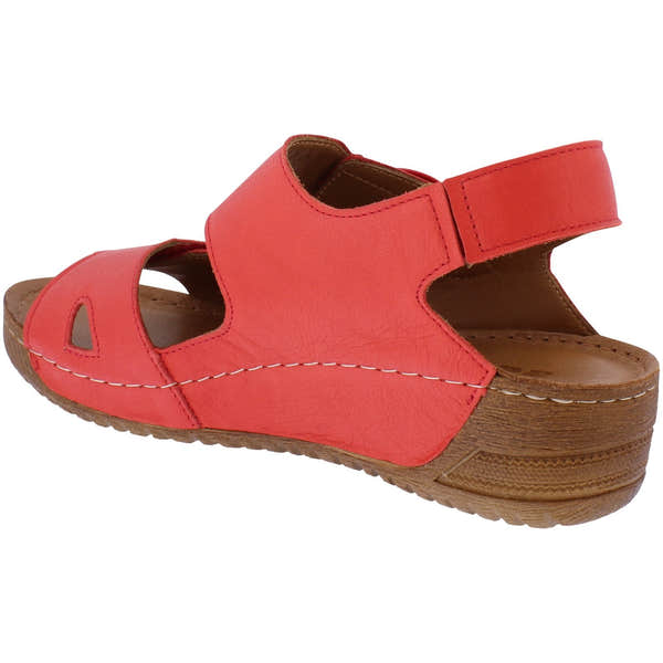 Adesso A7197 Lily Ladies Salsa Leather Touch Fastening Sandals-elevate your sole