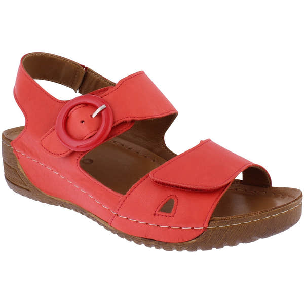 Adesso A7197 Lily Ladies Salsa Leather Touch Fastening Sandals-elevate your sole