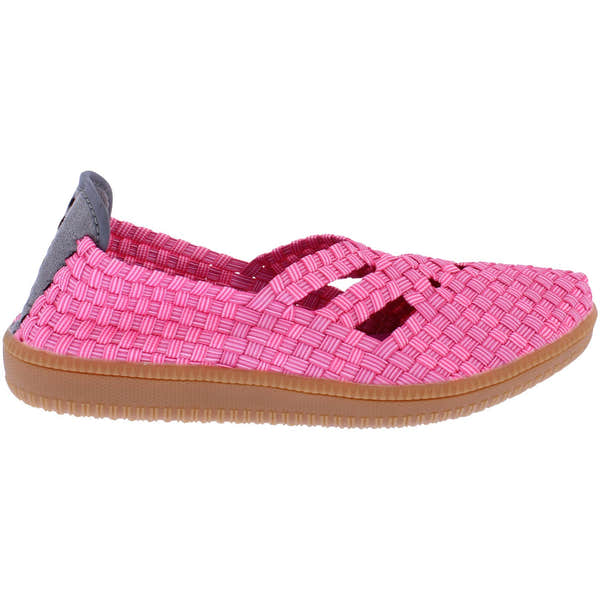 Adesso A7399 Olive Ladies Flamingo Pink Textile Arch Support Slip On Shoes-elevate your sole