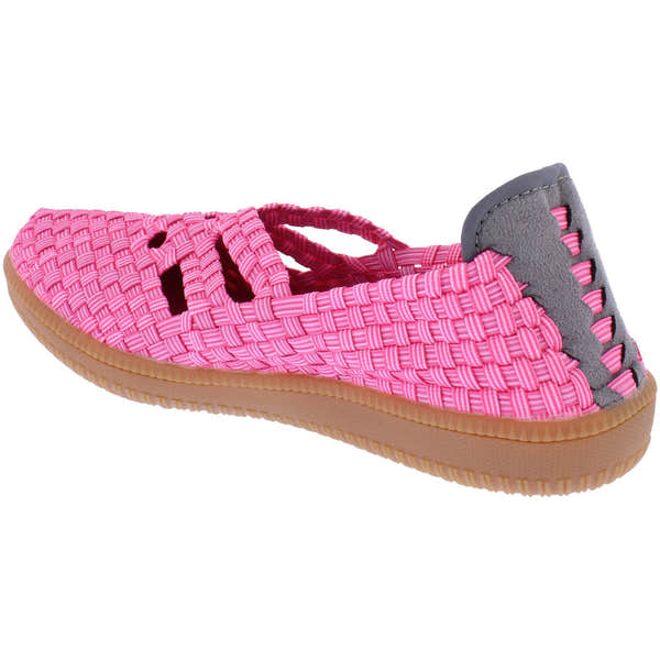 Adesso A7399 Olive Ladies Flamingo Pink Textile Arch Support Slip On Shoes-elevate your sole