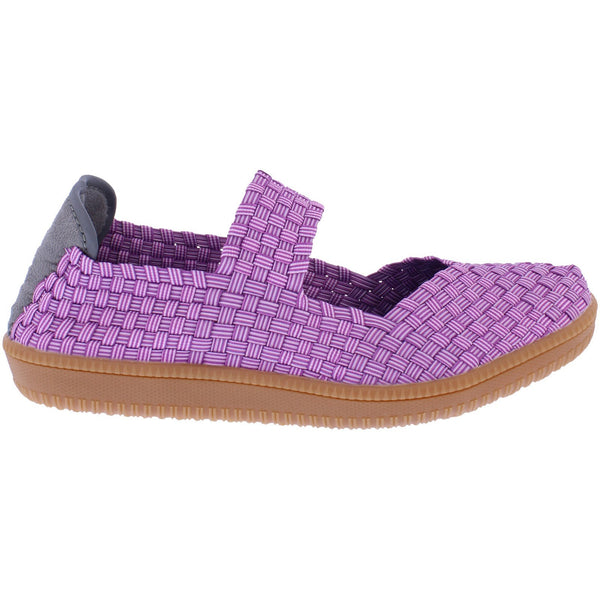 Adesso A7402 Sidra Ladies Wisteria Textile Arch Support Slip On Shoes-elevate your sole