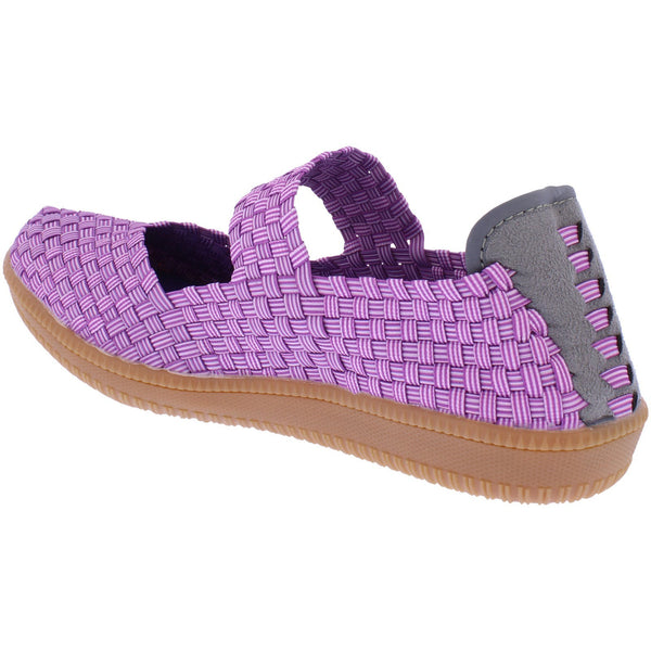 Adesso A7402 Sidra Ladies Wisteria Textile Arch Support Slip On Shoes-elevate your sole