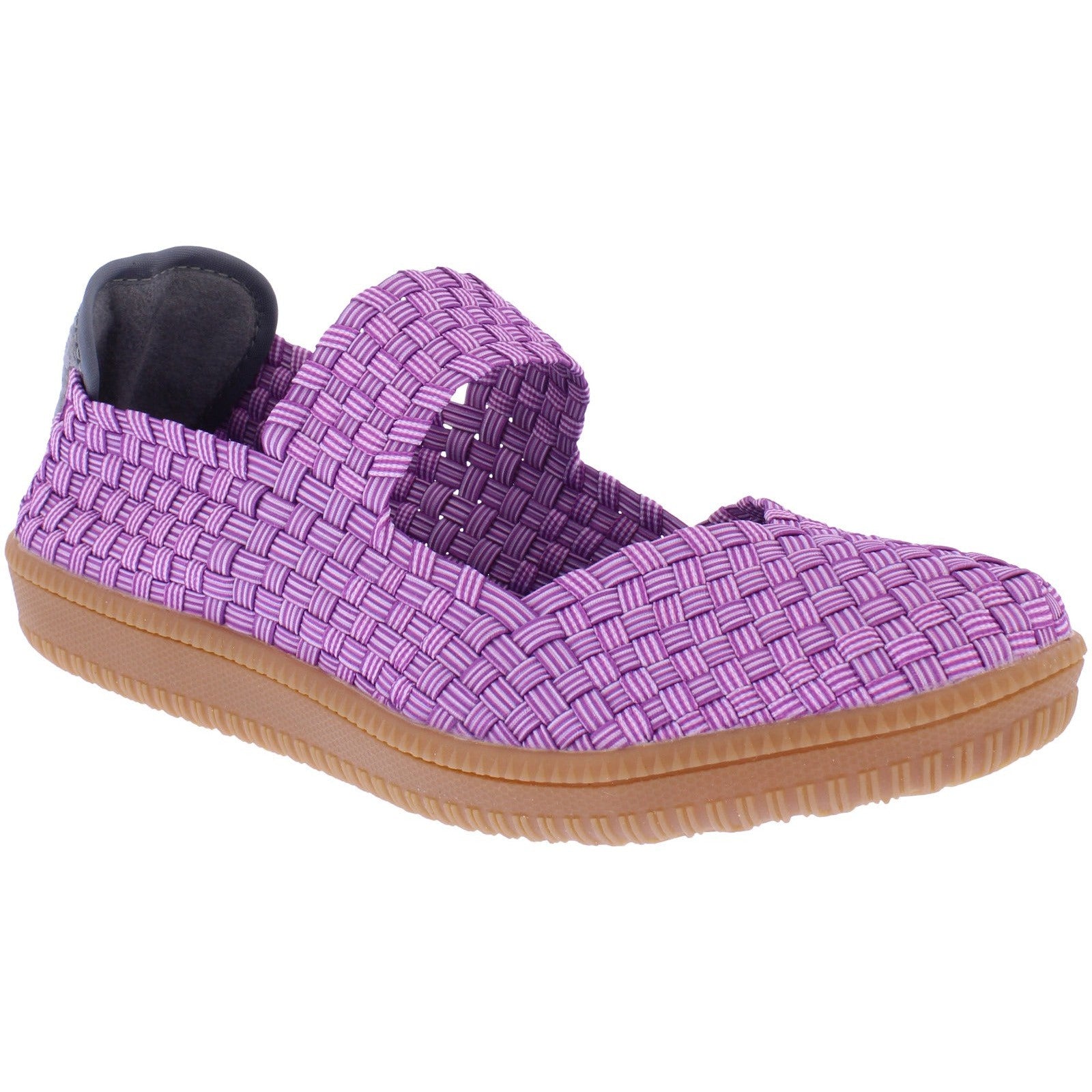 Adesso A7402 Sidra Ladies Wisteria Textile Arch Support Slip On Shoes-elevate your sole