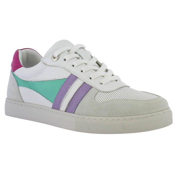 Adesso Cyndi Ladies Miami A6520 Leather Lace Up Trainers-elevate your sole