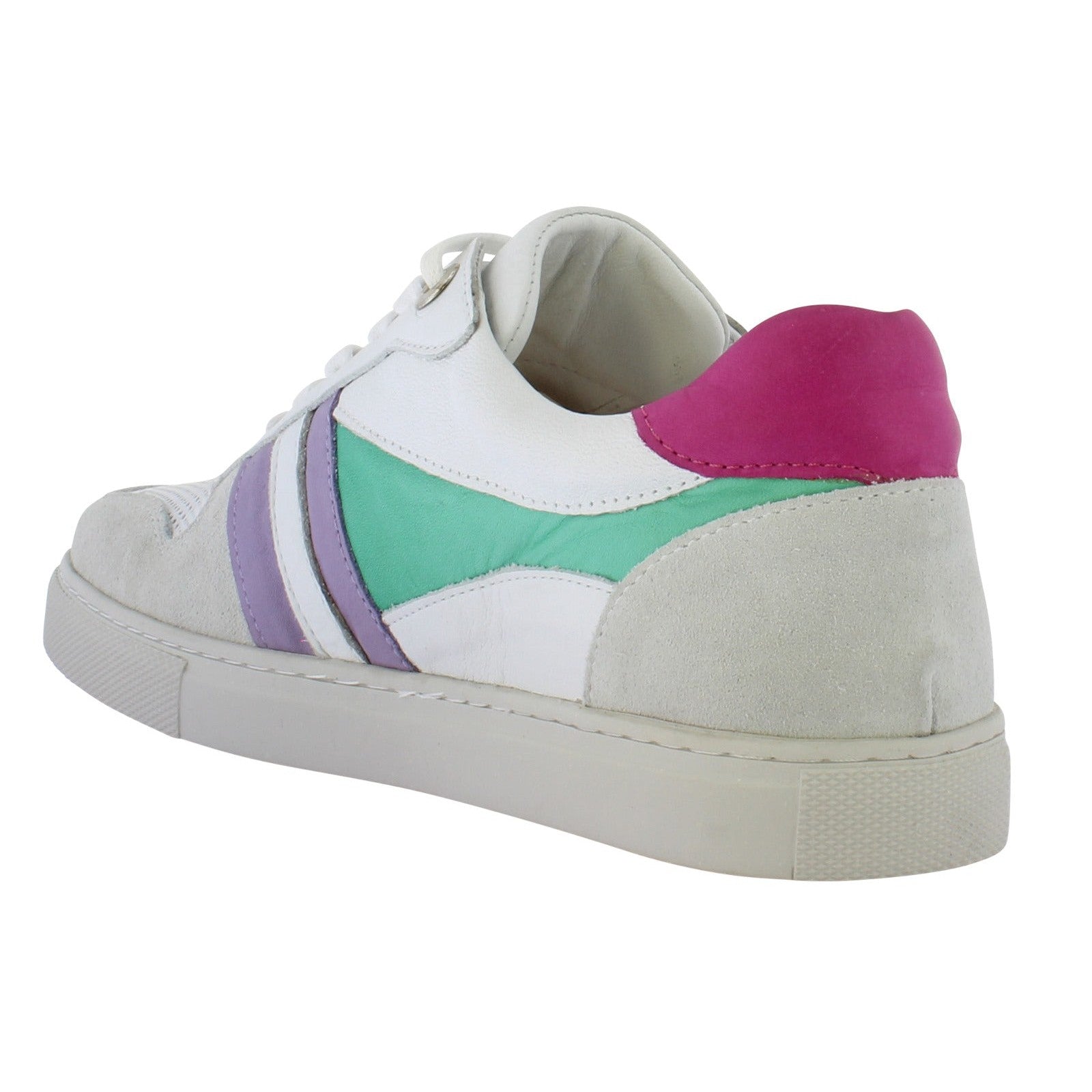 Adesso Cyndi Ladies Miami A6520 Leather Lace Up Trainers-elevate your sole