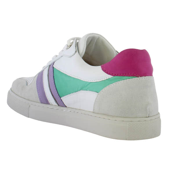 Adesso Cyndi Ladies Miami A6520 Leather Lace Up Trainers-elevate your sole