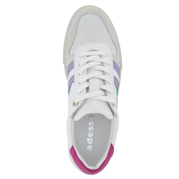 Adesso Cyndi Ladies Miami A6520 Leather Lace Up Trainers-elevate your sole