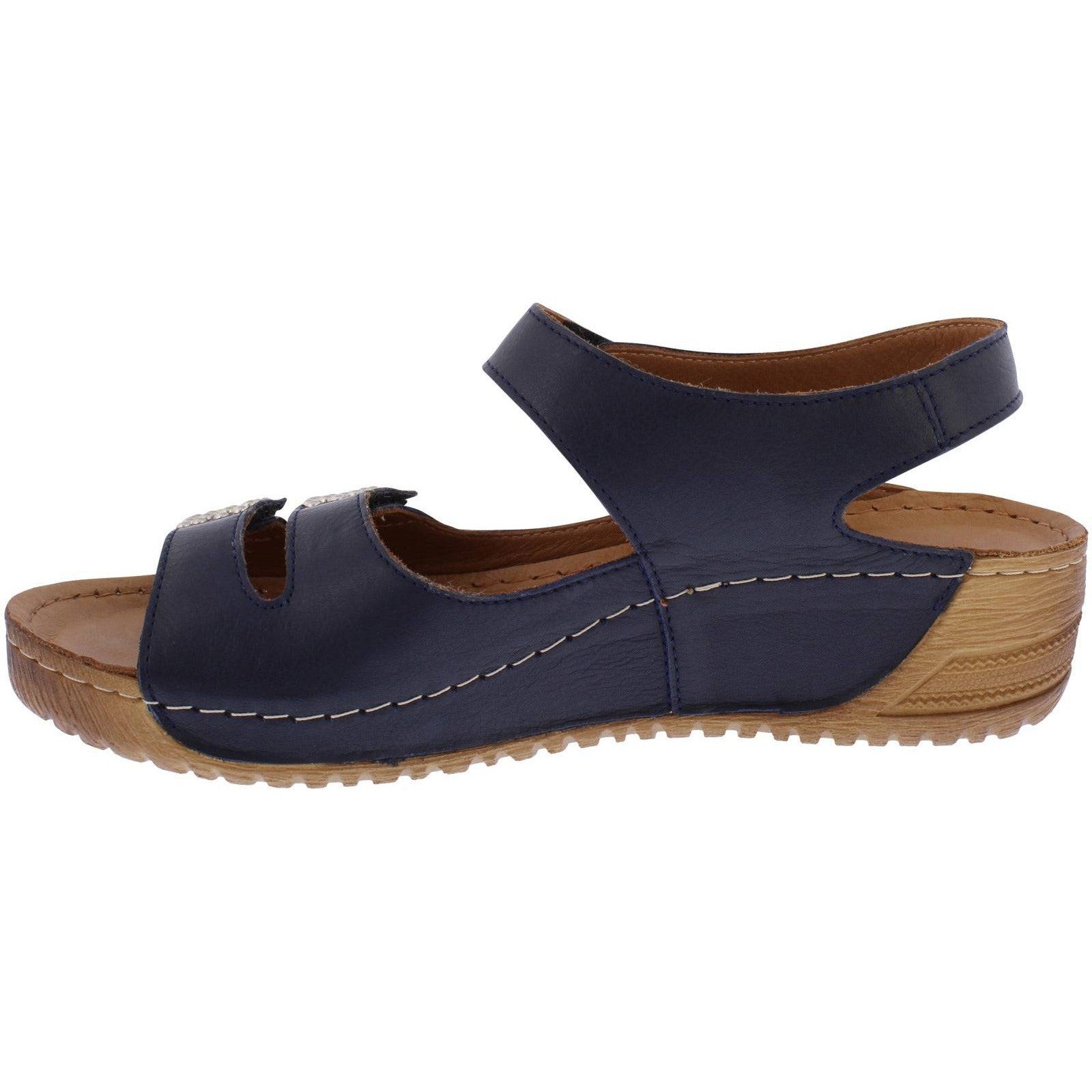 Adesso Loretta Navy Sandal-elevate your sole