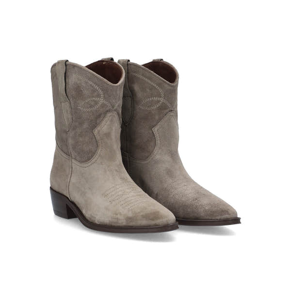 Alpe Cecile 22351121 Ladies Spanish Taupe Suede Slip On Ankle Boots-elevate your sole