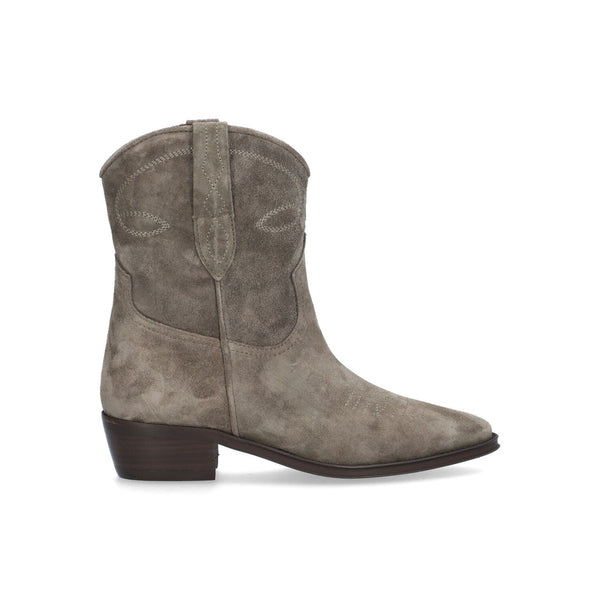 Alpe Cecile 22351121 Ladies Spanish Taupe Suede Slip On Ankle