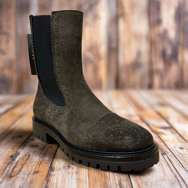 Alpe Militare 26921134 Ladies Spanish Brown Suede Slip On Ankle Boots-elevate your sole