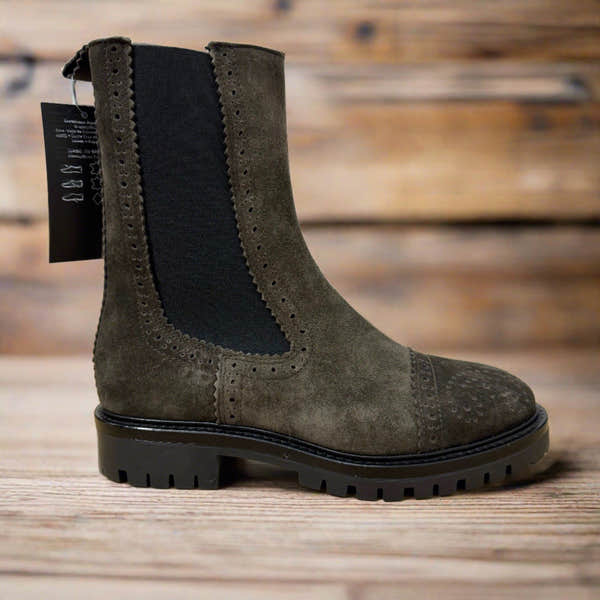 Alpe Militare 26921134 Ladies Spanish Brown Suede Slip On Ankle Boots-elevate your sole