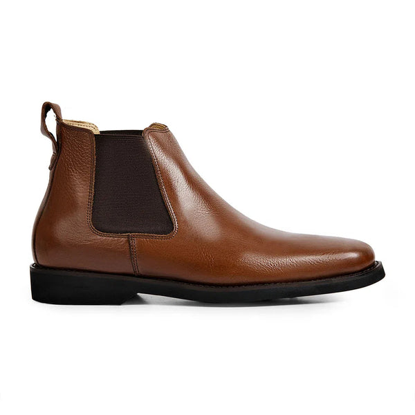 Anatomic Cardoso Mens Cedar Brown Leather Pull On Ankle Boots-elevate your sole