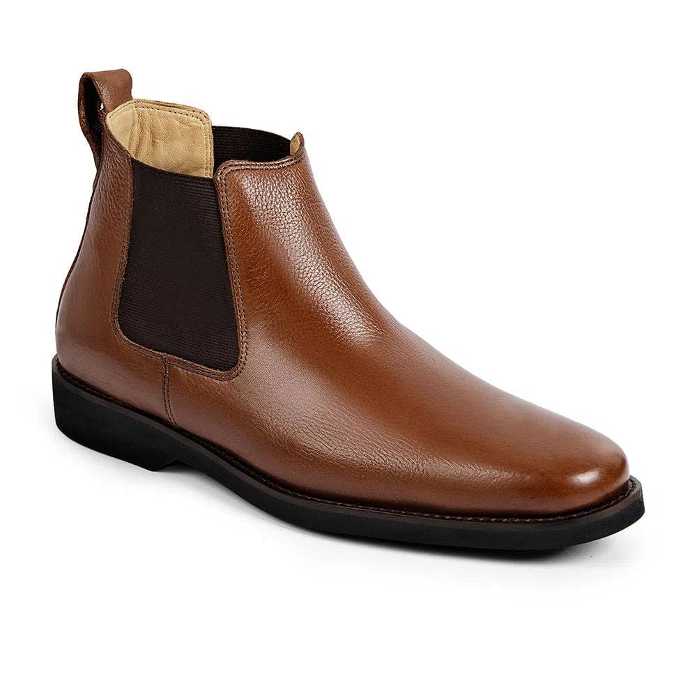 Anatomic Cardoso Mens Cedar Brown Leather Pull On Ankle Boots-elevate your sole