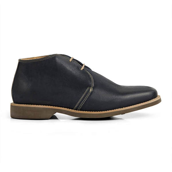 Anatomic Colorado Mens Navy Leather Lace Up Ankle Boots-elevate your sole